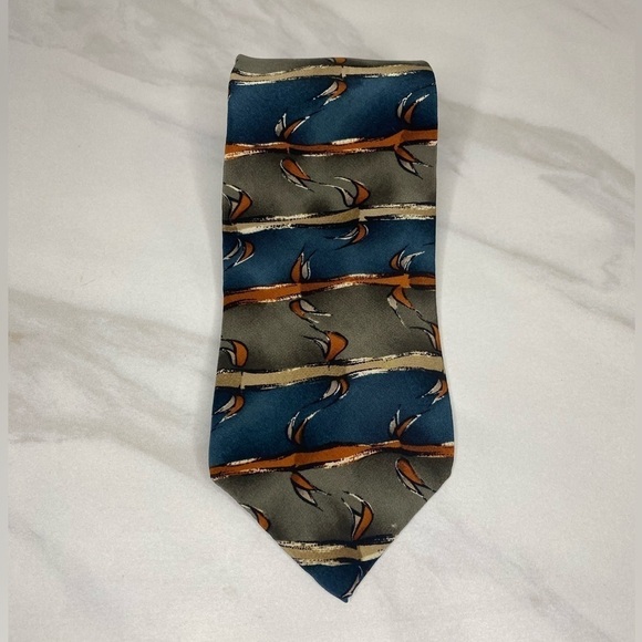 J. Garcia ‘Landscape With Eye’ Collection 10 100% silk necktie - Picture 1 of 3
